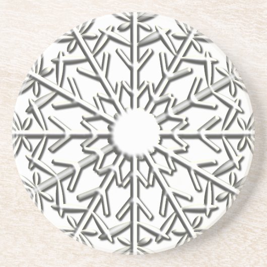 Intriciteit Snowflake Zandsteen Onderzetter (Voorkant)
