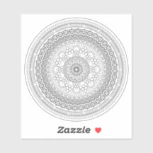 Intrict Black and White Mandala v3