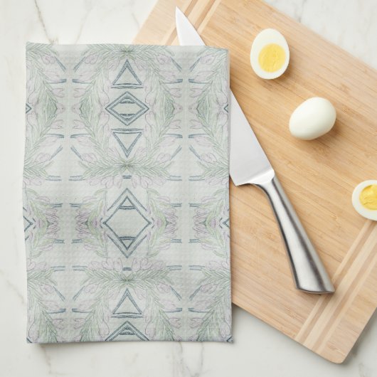 Intrict Blue Theedoek (Quarter Fold)