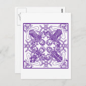 Intrict Celtic Knot Interlinked Symbolisme Briefkaart (Voorkant / Achterkant)