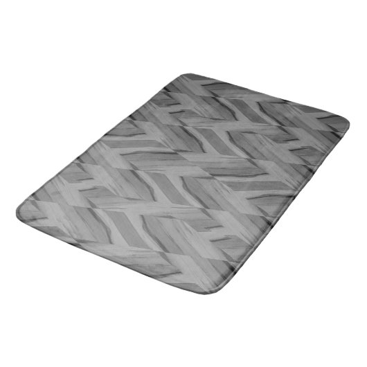 Intrict Charcoal Marble Pattern Bath Mat (Gekanteld)