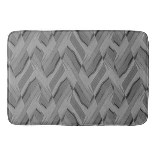 Intrict Charcoal Marble Pattern Bath Mat (Voorkant)