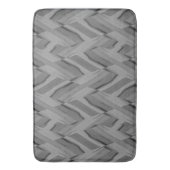 Intrict Charcoal Marble Pattern Bath Mat (Voorkant Verticaal)