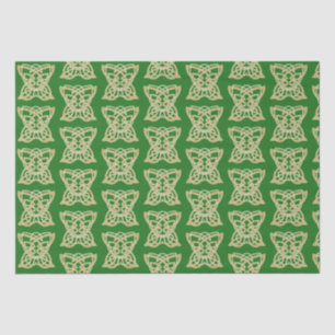 Intrict Gold Celtic Butterfly Pattern Tissuepapier