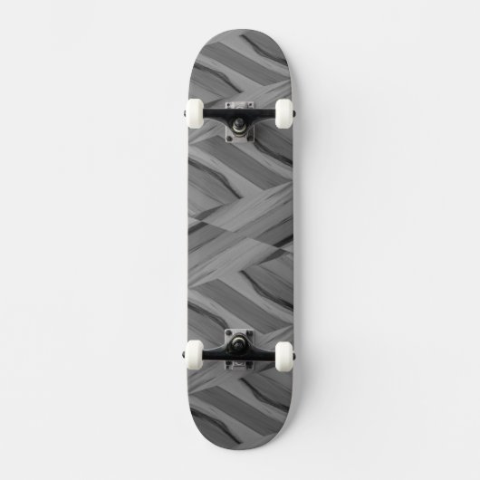 Intrict grijs marmer Pattern Skateboard (Voorkant)