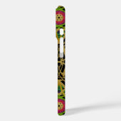 Intrict Hammered Metal Gold Foil Flower Pattern Case-Mate iPhone Case (Achterkant / Links)