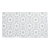 Intrict Scroll Pattern Grey Kussensloop (Achterkant)