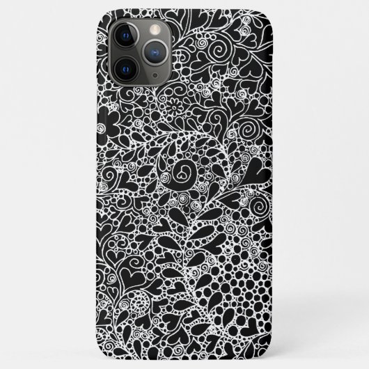 Intrigant iPhone / iPad hoesje met bloemendesign (Achterkant)