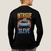 🎨 Intrigeert Elke Mouw Comic Sportauto Energie Tri-Blend Shirt (Achterkant volledig)
