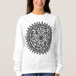 Intrigeometrie handgemaakte Mandala – Trui