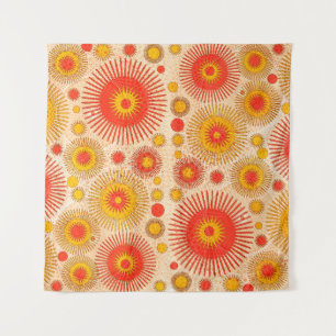 Intrigerend modern abstract design met florale en wandkleed