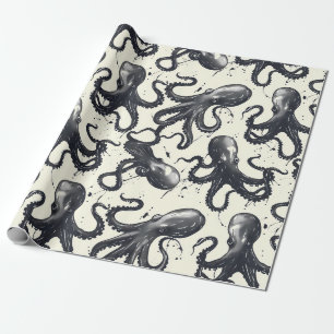 Intrigerend Octopussen Inpakpapier