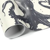 Intrigerend Octopussen Inpakpapier (Rol Hoek)