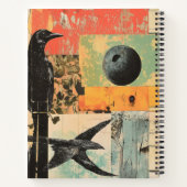 Intrigerende Collage Art met Black Crow Notitieboek (Achterkant)
