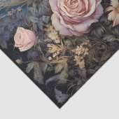 intrigerende Fantasy Gothic Bloemen Decoupage Tissuepapier (Detail)