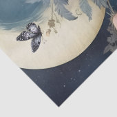 Intrigerende Fantasy Gothic Raven & Florals Tissuepapier (Detail)