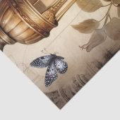 Intrigerende Fantasy Gothic Raven & Girl Tissuepapier (Detail)