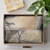 Intrigerende Fantasy Gothic Raven & Girl Tissuepapier (Geschenk)