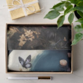 Intrigerende Fantasy Gotische Raaf & Bloemen Tissuepapier (Geschenk)