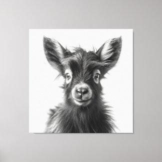 Intrigerende Monochromatische Harmonieuze Baby Gei Canvas Afdruk