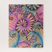Intrigeuze Boho Zen Doodle Kunst Botanische Therap Legpuzzel (Verticaal)