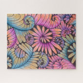 Intrigeuze Boho Zen Doodle Kunst Botanische Therap Legpuzzel (Horizontaal)