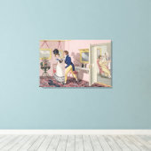 Intrigue, bord 10 van "De vereiste kwalificaties" Canvas Afdruk (Insitu (Houten vloer))