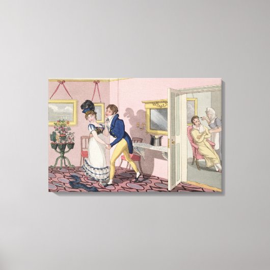 Intrigue, bord 10 van "De vereiste kwalificaties" Canvas Afdruk (Voorkant)