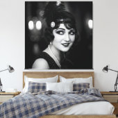 Intriguer, jaren '20 door Natasha Us Canvas Afdruk (Insitu (Slaapkamer))