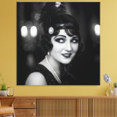 Intriguer, jaren '20 door Natasha Us Canvas Afdruk (Insitu (Woonkamer))