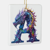 Intrinsieke draak - letter A Keramisch Ornament (Rechts)