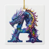 Intrinsieke draak - letter A Keramisch Ornament (Achterkant)