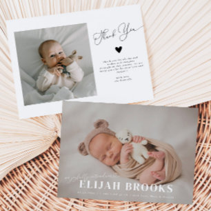 Introduceer vrolijk Bold Name Birth Announcement Aankondiging