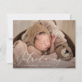 INTRODUCEREN | eenvoudige script geboorteaankondig (Voorkant)