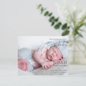 Introducing Our Sweet Baby Photo Announcement Card (Staand voorkant)