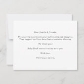 Introducing Our Sweet Baby Photo Announcement Card (Achterkant)