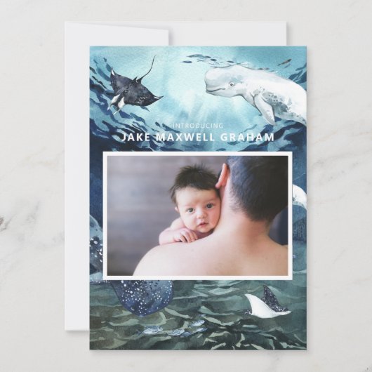 Introductie | Aankondiging van de geboorte Ocean B (Voorkant)