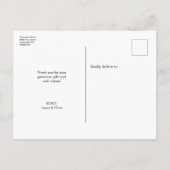 "Introductie" Baby Boy Geboorte Aankondiging Brief (Achterkant)