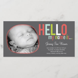 Introductie Baby Geboorteaankondiging Aankondiging