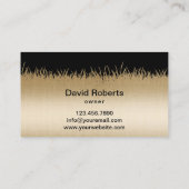 Introductie en landschapsontwerp Modern Black & Go Visitekaartje (Achterkant)