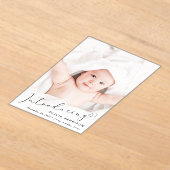 Introductie Foto Acryl Geboorteaankondiging Uitnodigingen (Laagn)