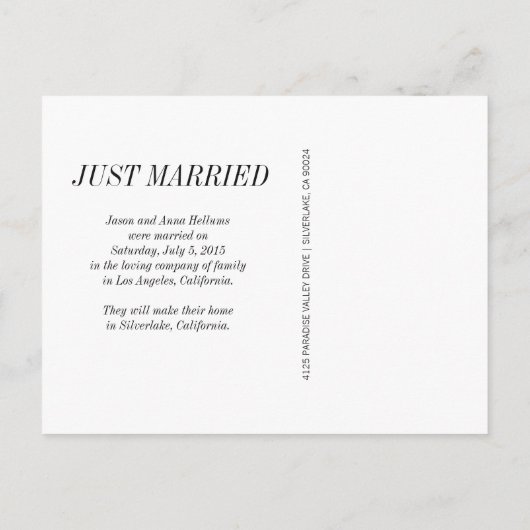 Introductie | Moderne aankondiging van het fotohuw (Achterkant)