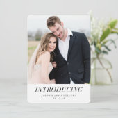 Introductie | Moderne aankondigingen van fotowedde (Staand voorkant)