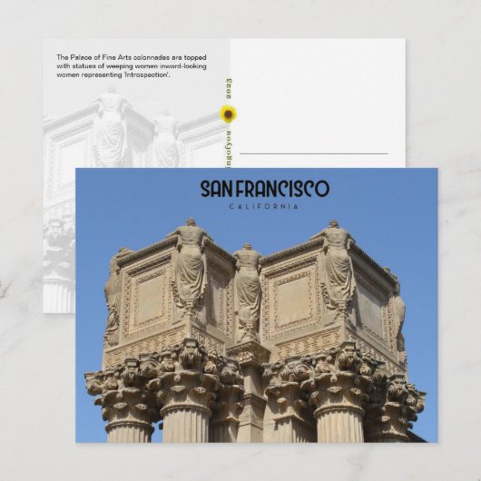 'Introductie', The Palace of Fine Arts, CA - Briefkaart (Voorkant / Achterkant)