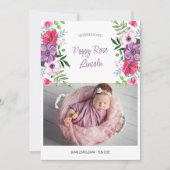 Introductie van 2 foto Paarse roze bloemen Aankondiging (Voorkant)