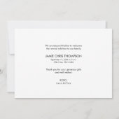 Introductie van Baby Custom Family Photo Collage B Aankondiging (Achterkant)