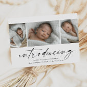 Introductie van Baby fotocollage Bedankkaart