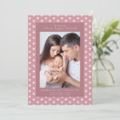 Introductie van Baby Fotoroze sterren Aankondiging (Staand voorkant)