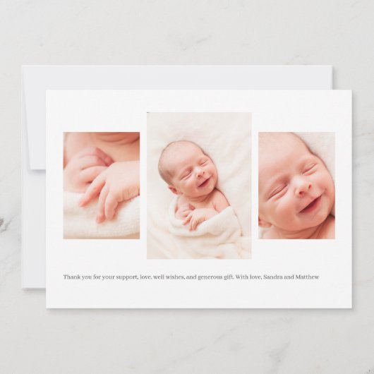 Introductie van Baby Geboorte Aankondiging Fotocol (Achterkant)