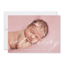 Introductie van Baby Geboorteaankondiging // Wit